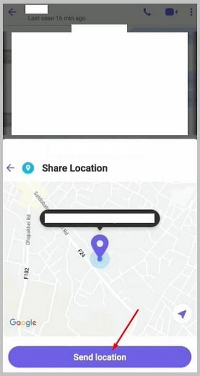 track someone's location on viber